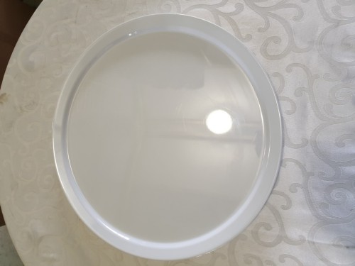 Serveerschaal XL 50cm - Melanie wit Rond